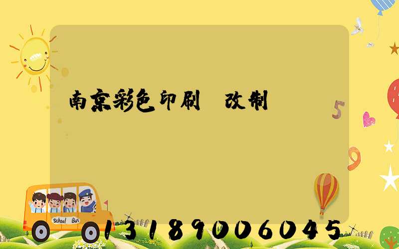 南京彩色印刷廠改制細節