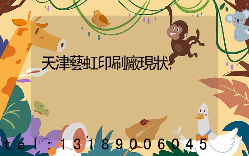 天津藝虹印刷廠現狀