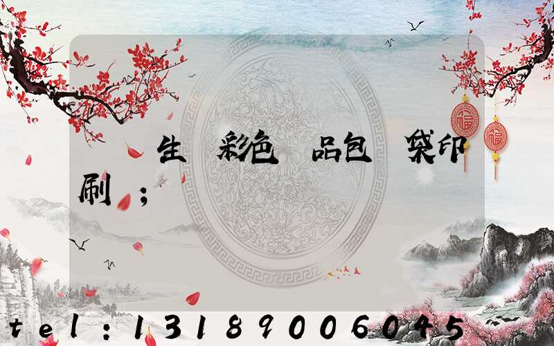 專業生產彩色禮品包裝袋印刷廠