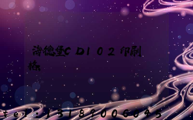 海德堡CD102印刷機價格