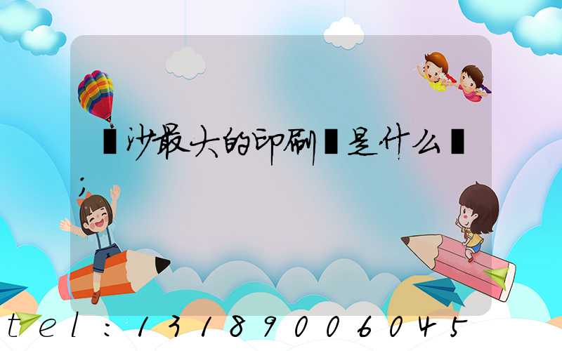 長沙最大的印刷廠是什么廠